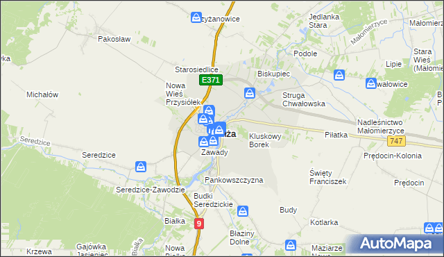 mapa Iłża, Iłża na mapie Targeo