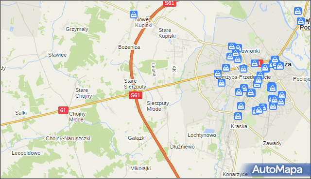 mapa Janowo gmina Łomża, Janowo gmina Łomża na mapie Targeo