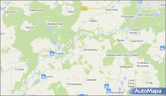 mapa Jaroszewy, Jaroszewy na mapie Targeo