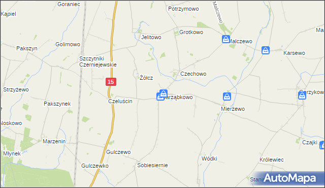 mapa Jarząbkowo, Jarząbkowo na mapie Targeo