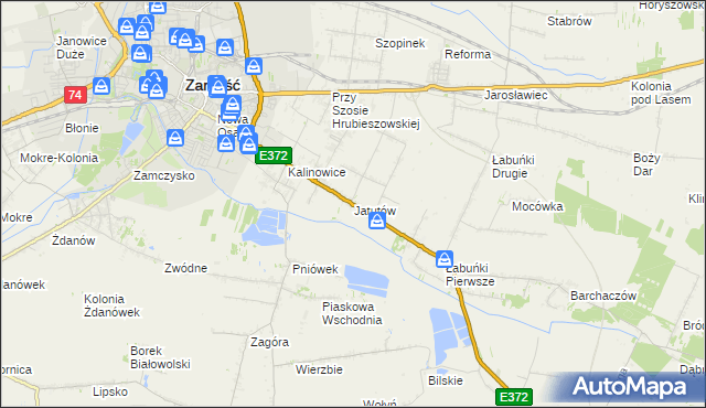mapa Jatutów, Jatutów na mapie Targeo