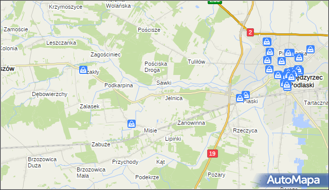 mapa Jelnica, Jelnica na mapie Targeo
