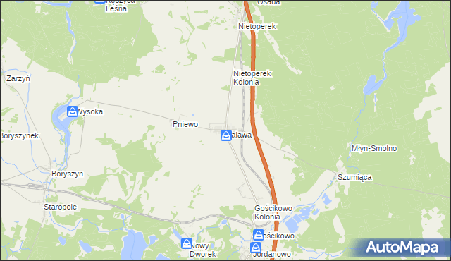 mapa Kaława, Kaława na mapie Targeo