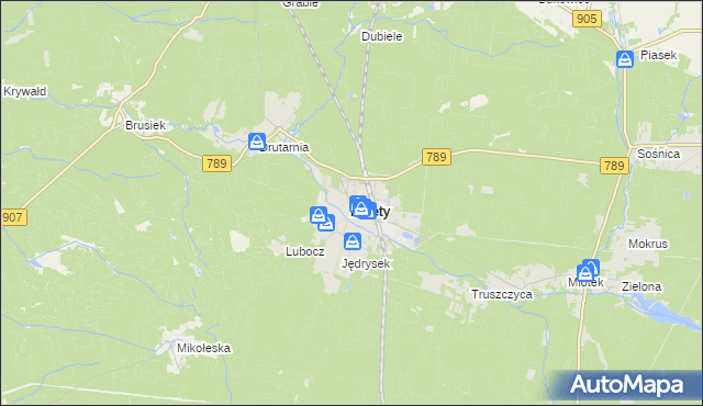 mapa Kalety powiat tarnogórski, Kalety powiat tarnogórski na mapie Targeo