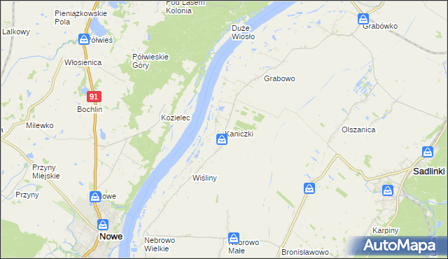 mapa Kaniczki, Kaniczki na mapie Targeo