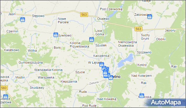 mapa Karczemka gmina Skrwilno, Karczemka gmina Skrwilno na mapie Targeo