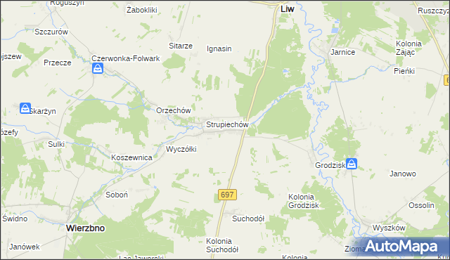 mapa Karczewiec, Karczewiec na mapie Targeo