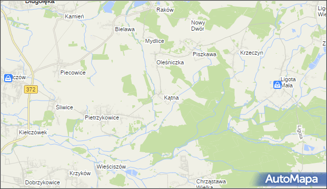 mapa Kątna, Kątna na mapie Targeo