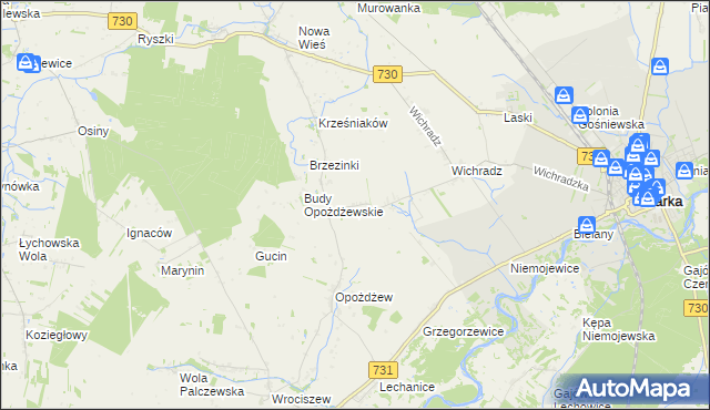 mapa Kazimierków, Kazimierków na mapie Targeo