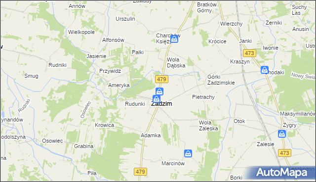 mapa Kazimierzew, Kazimierzew na mapie Targeo