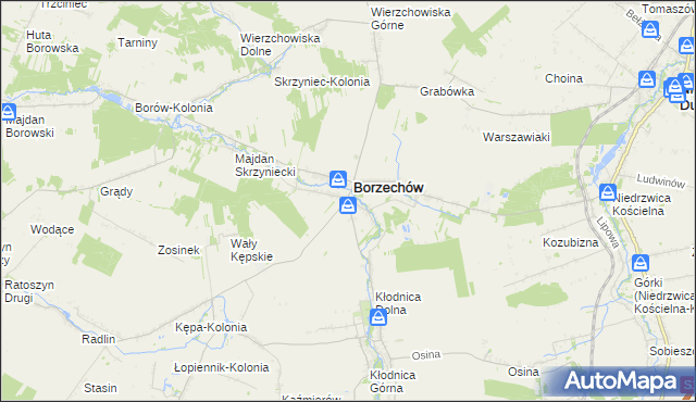 mapa Kępa Borzechowska, Kępa Borzechowska na mapie Targeo