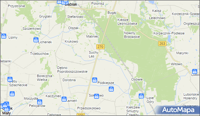 mapa Kiejsze, Kiejsze na mapie Targeo