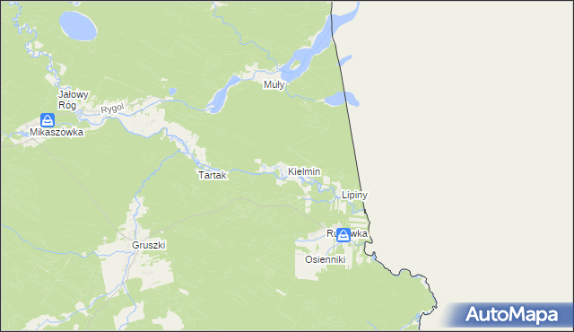 mapa Kielmin, Kielmin na mapie Targeo