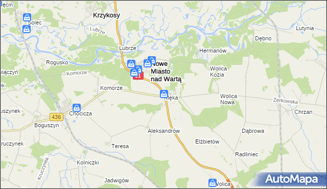 mapa Klęka, Klęka na mapie Targeo