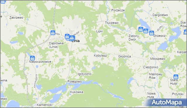 mapa Kobylasz, Kobylasz na mapie Targeo