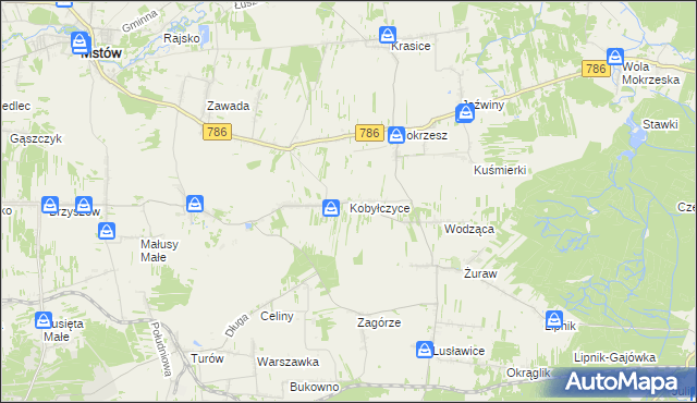 mapa Kobyłczyce, Kobyłczyce na mapie Targeo