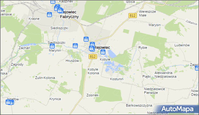 mapa Kobyle gmina Rejowiec, Kobyle gmina Rejowiec na mapie Targeo