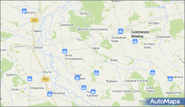 mapa Krzemionka, Krzemionka na mapie Targeo