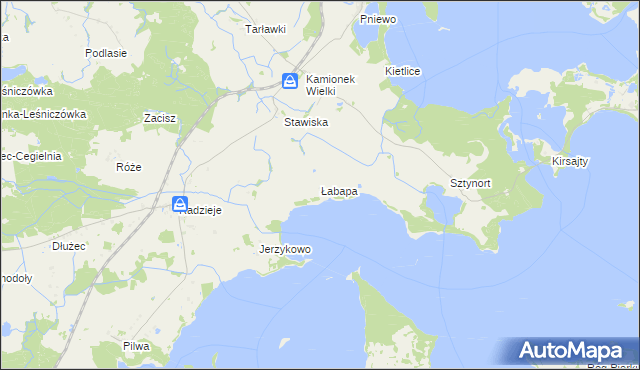 mapa Łabapa, Łabapa na mapie Targeo