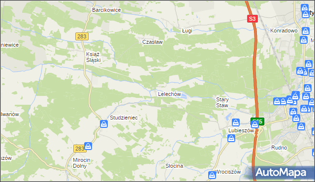 mapa Lelechów, Lelechów na mapie Targeo