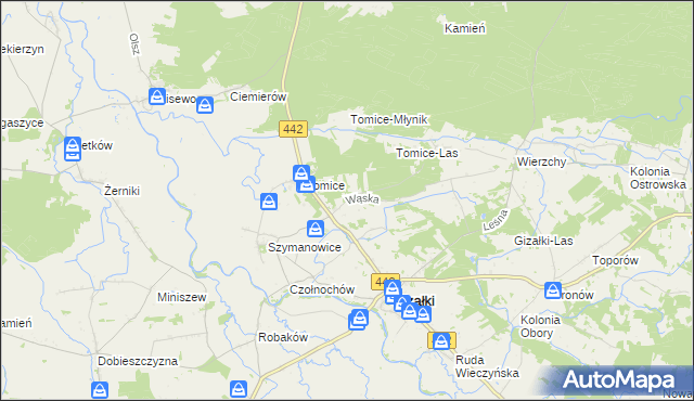 mapa Leszczyca, Leszczyca na mapie Targeo