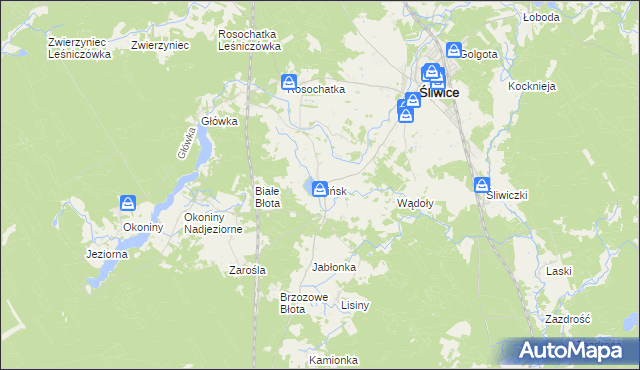 mapa Lińsk, Lińsk na mapie Targeo