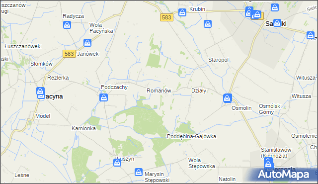 mapa Lubików, Lubików na mapie Targeo