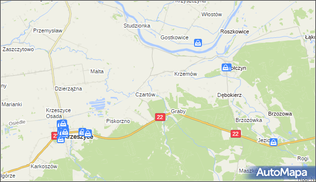 mapa Łukomin, Łukomin na mapie Targeo