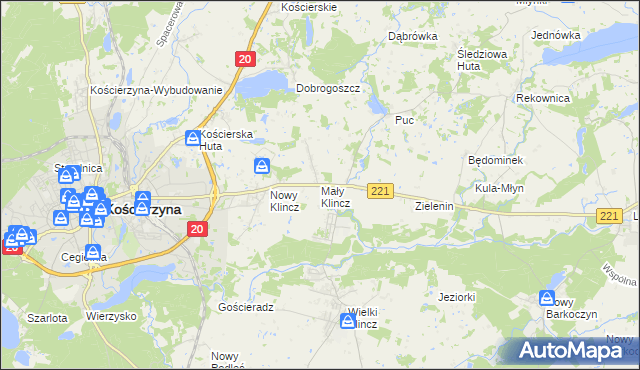 mapa Mały Klincz, Mały Klincz na mapie Targeo