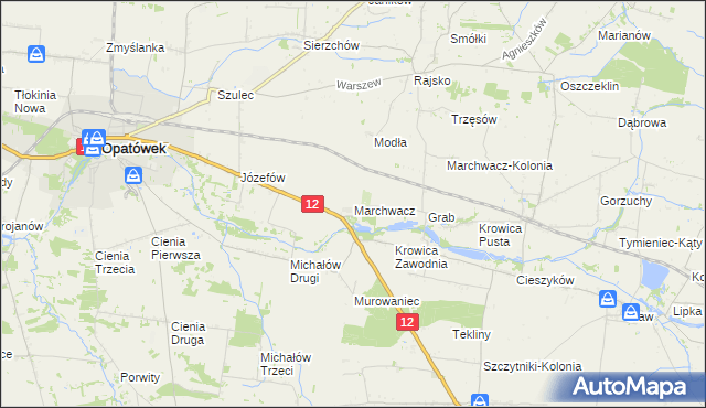 mapa Marchwacz, Marchwacz na mapie Targeo