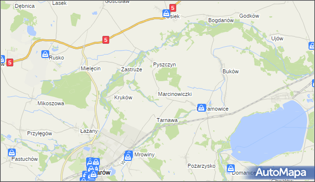 mapa Marcinowiczki, Marcinowiczki na mapie Targeo