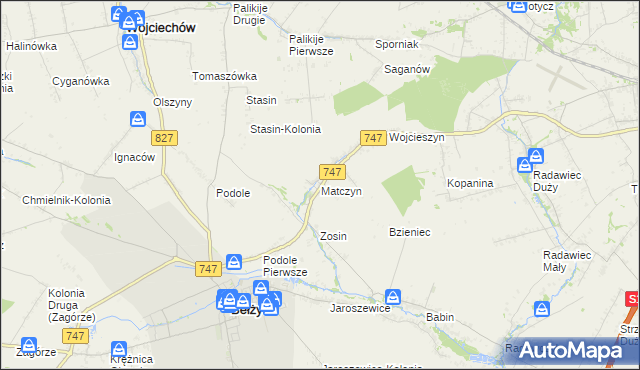 mapa Matczyn, Matczyn na mapie Targeo