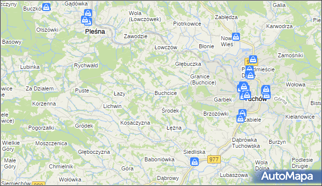 mapa Meszna Opacka, Meszna Opacka na mapie Targeo