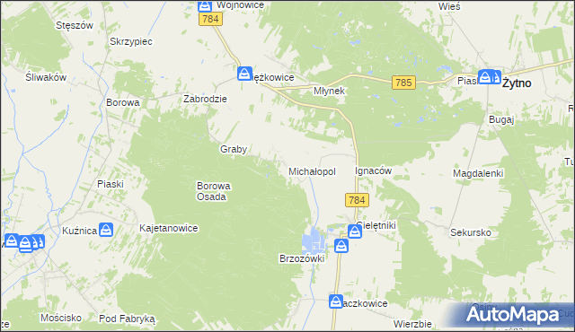 mapa Michałopol, Michałopol na mapie Targeo