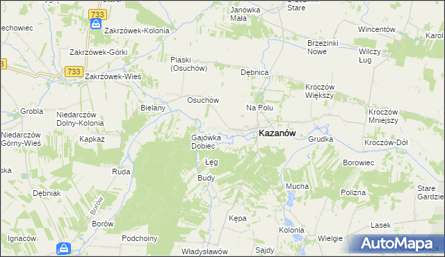 mapa Miechów-Kolonia, Miechów-Kolonia na mapie Targeo