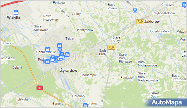 mapa Międzyborów, Międzyborów na mapie Targeo