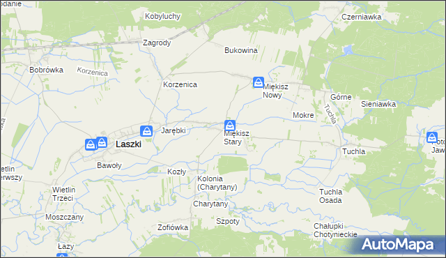 mapa Miękisz Stary, Miękisz Stary na mapie Targeo