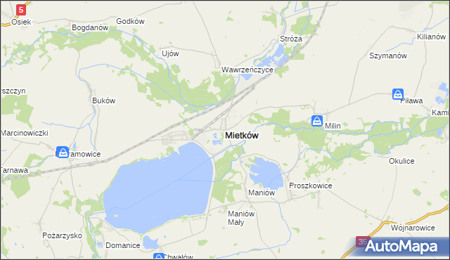 mapa Mietków, Mietków na mapie Targeo