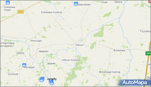 mapa Mikicin, Mikicin na mapie Targeo
