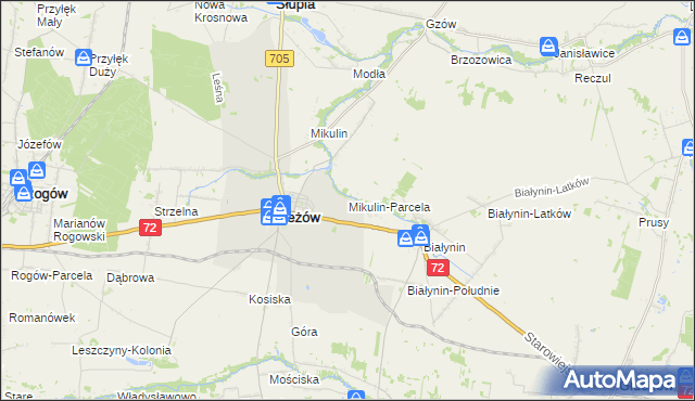 mapa Mikulin-Parcela, Mikulin-Parcela na mapie Targeo