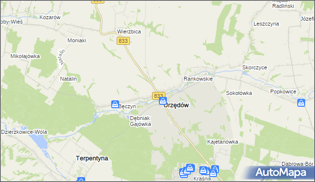 mapa Mikuszewskie, Mikuszewskie na mapie Targeo