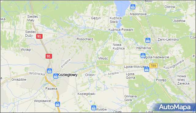 mapa Miłość, Miłość na mapie Targeo