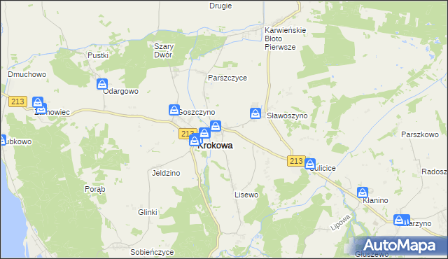 mapa Minkowice gmina Krokowa, Minkowice gmina Krokowa na mapie Targeo