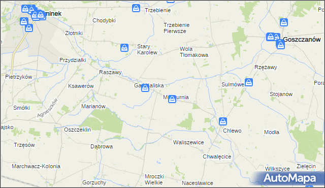 mapa Moskurnia, Moskurnia na mapie Targeo