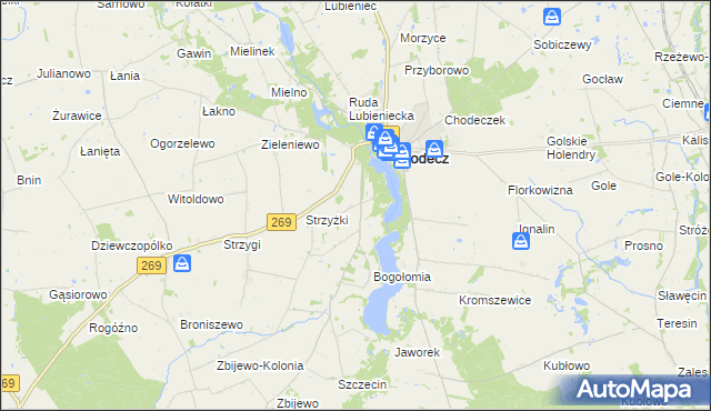 mapa Mstowo, Mstowo na mapie Targeo