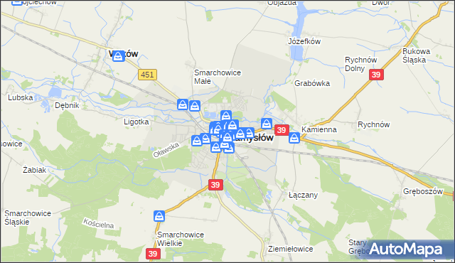 mapa Namysłów, Namysłów na mapie Targeo