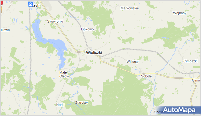 mapa Niedźwiedzkie gmina Wieliczki, Niedźwiedzkie gmina Wieliczki na mapie Targeo