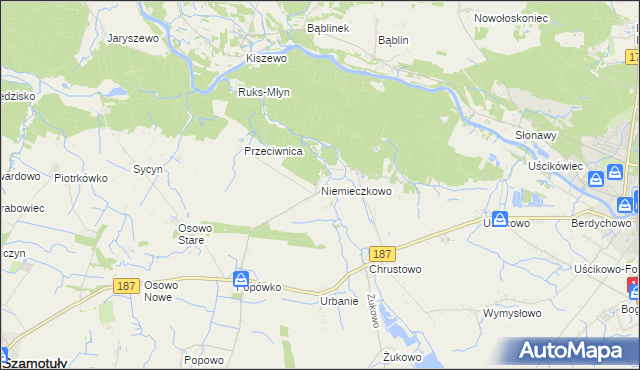 mapa Niemieczkowo, Niemieczkowo na mapie Targeo