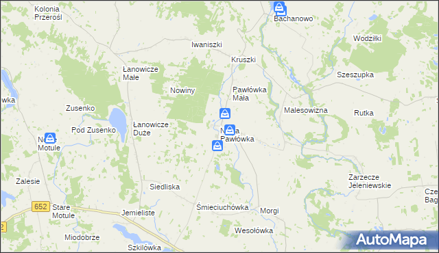 mapa Nowa Pawłówka, Nowa Pawłówka na mapie Targeo