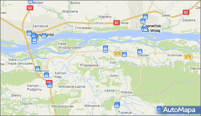 mapa Nowa Wieś-Śladów, Nowa Wieś-Śladów na mapie Targeo